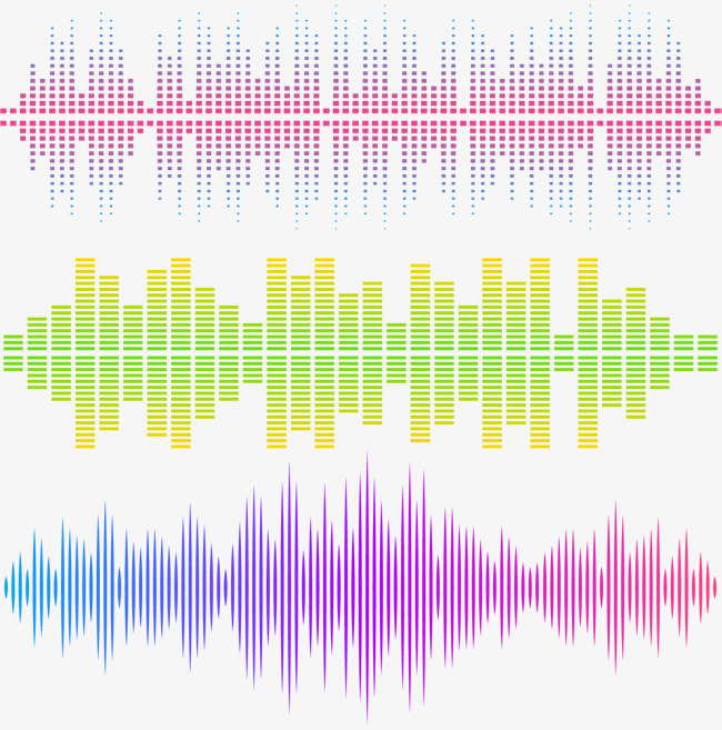 650x657 Bar Music Sound Waves, Vector Material, Color Sound Waves, Bar