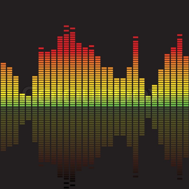 800x800 Colorful Music Equalizer Stock Vector Colourbox