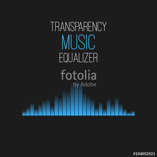 500x500 Transparency Music Equalizer. Vector Illustration Stock Image And