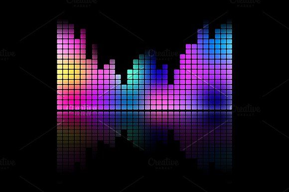 580x386 Color Music Sound Equalizer Vector By Art By Silmairel On