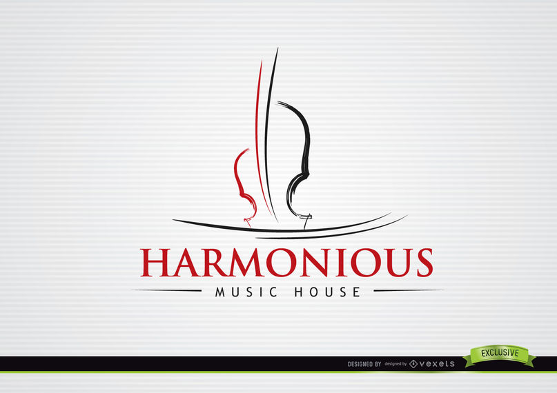 807x570 Liner Violin Musical Logo