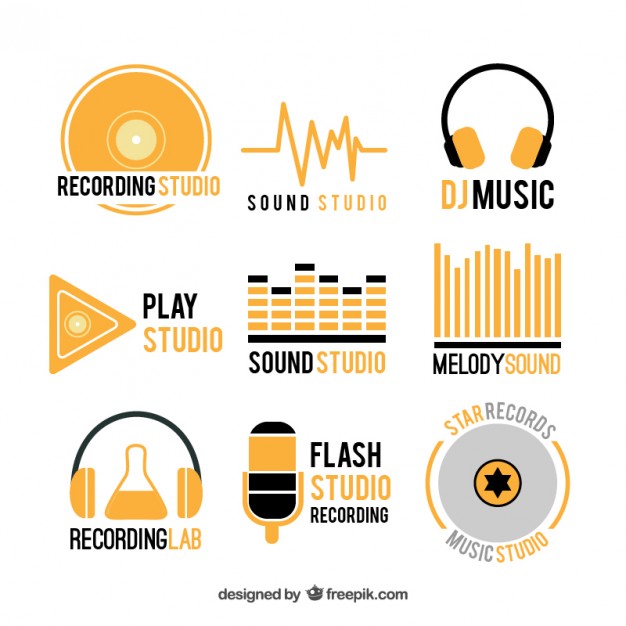 626x626 Collection Of Music Logos Vector Free Download