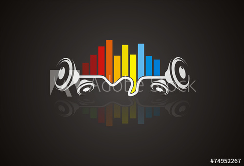 500x342 Sound Wave Music Logo Vector