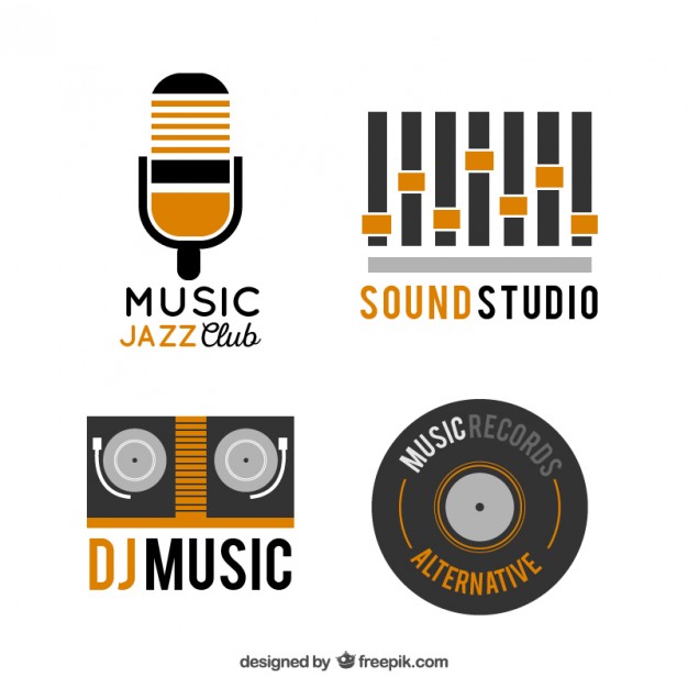 626x626 Collection Of Music Logos Vector Premium Download