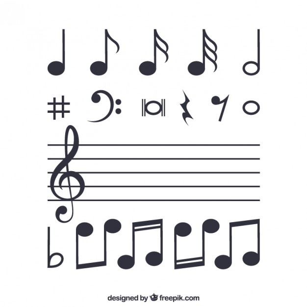 626x626 Musical Notes Vector Free Download