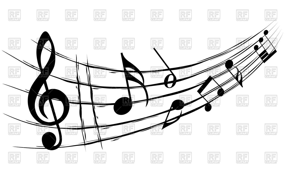 1200x720 Background Design With Musical Notes Vector Image Vector Artwork
