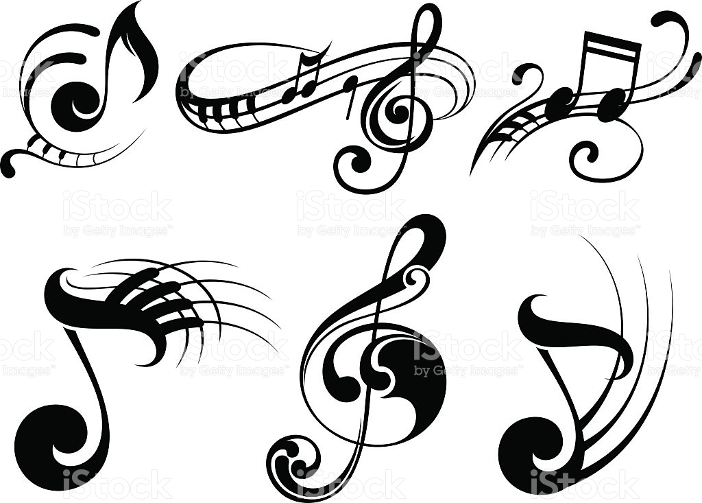 1024x733 Music Notes Vector Art 101 Clip Art