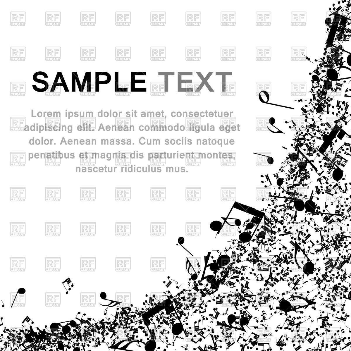 1200x1200 Musical Notes Background Vector Image Vector Artwork Of