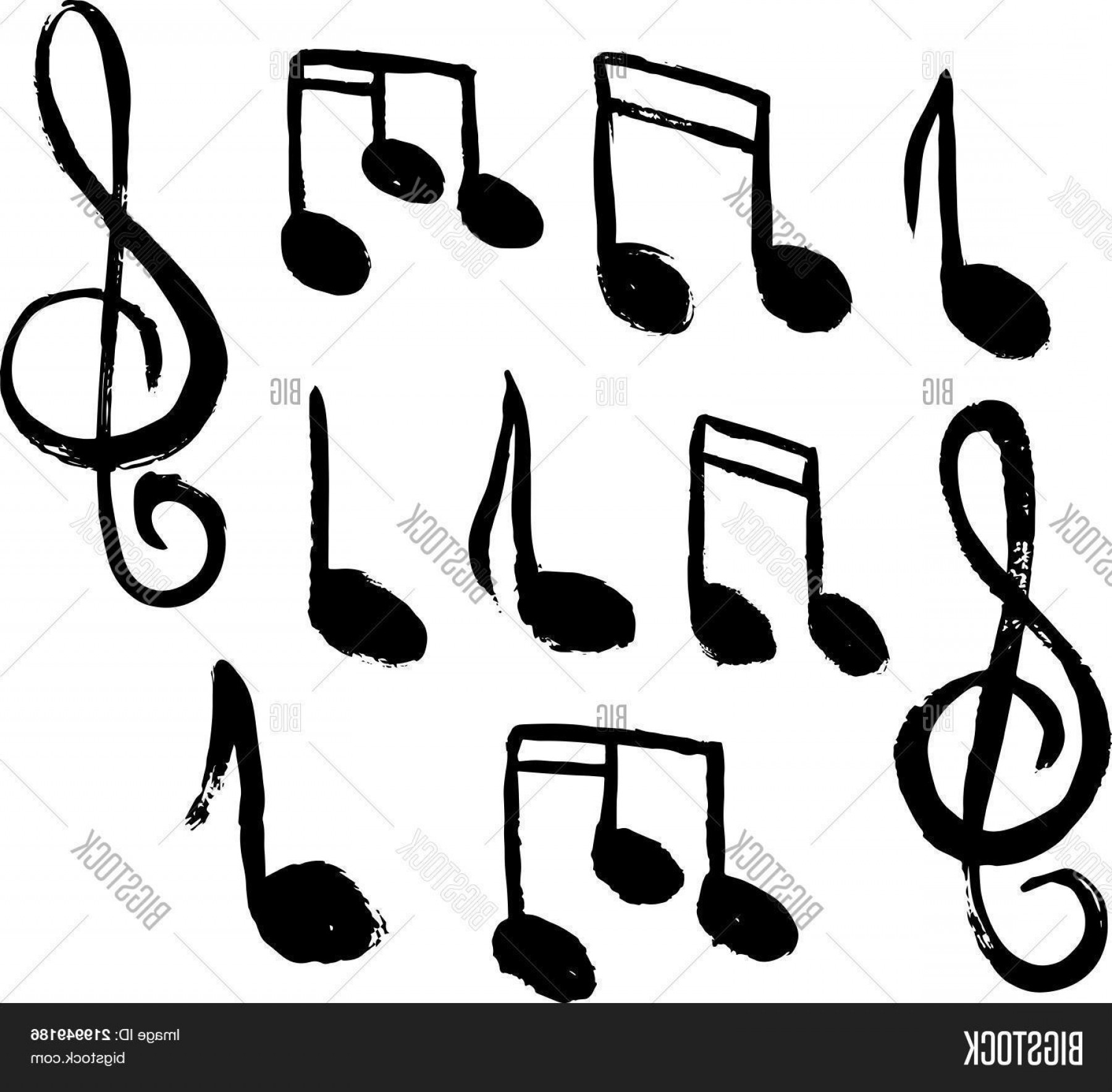 1800x1767 Stock Vector A Set Of Music Notes Icon Music Note Background Hand