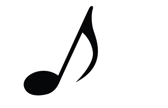 550x354 Music Note Silhouette Vector Music Silhouette Vector