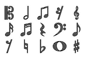 286x200 Musical Notes Free Vector Art