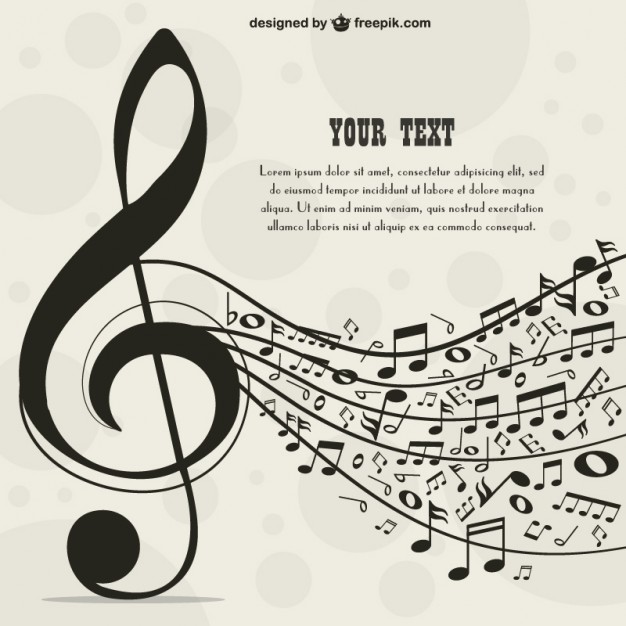 626x626 Big Music Key Background With Music Notes Vector Free Download