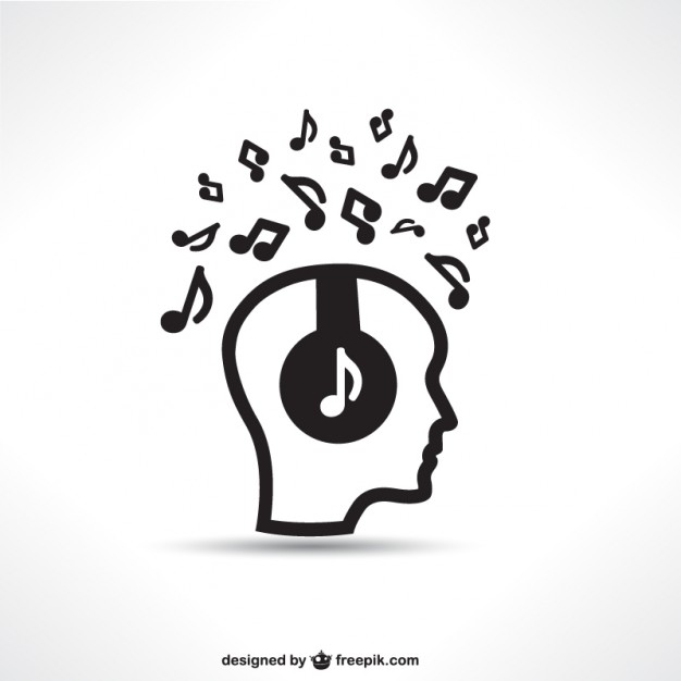 626x626 Dj Silhouette With Music Notes Vector Free Download