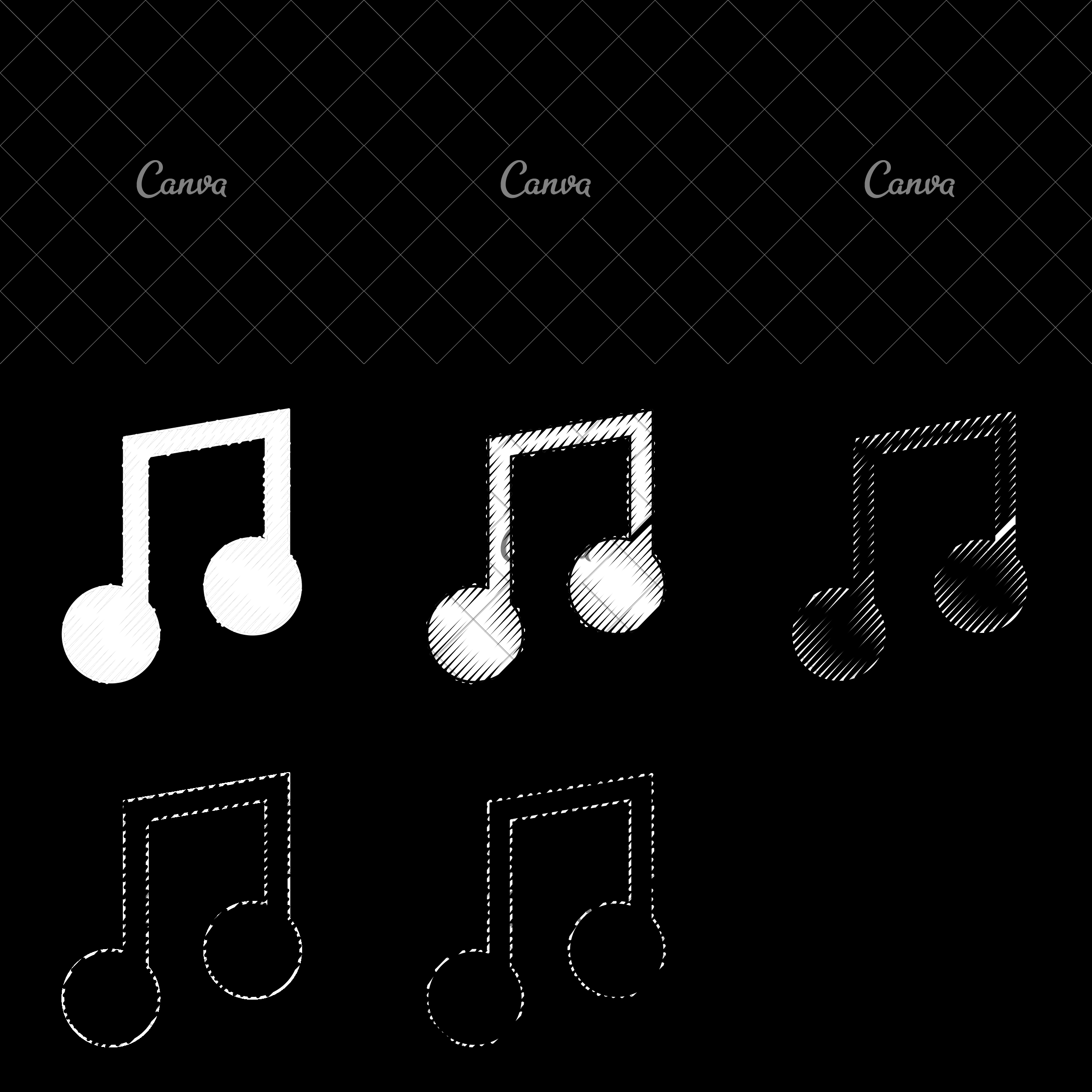 2400x2400 Music Note Vector Illustration