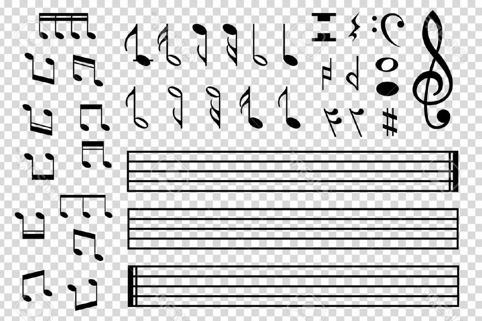 1560x1039 Photostock Vector Set Of Various Black Musical Note Icon Isolated