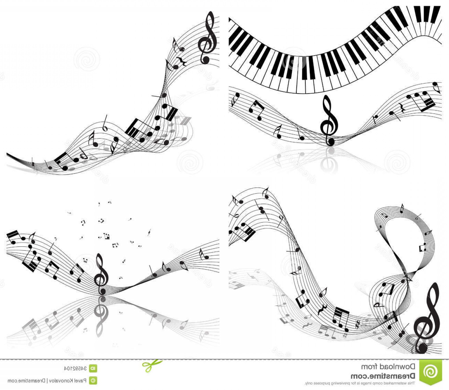 1560x1356 Stock Images Musical Note Staff Set Eps Vector Illustration