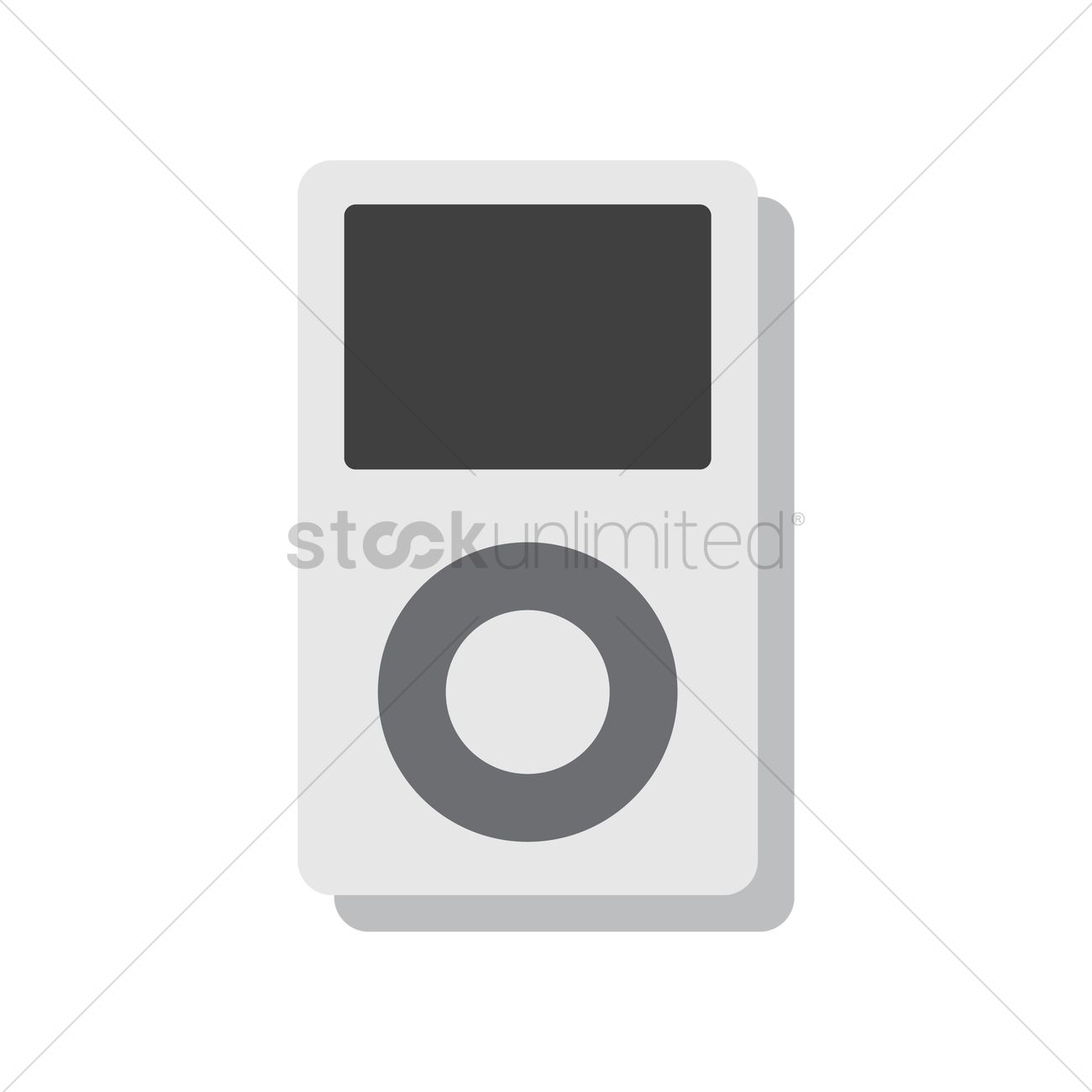 1300x1300 Free Music Player Vector Image