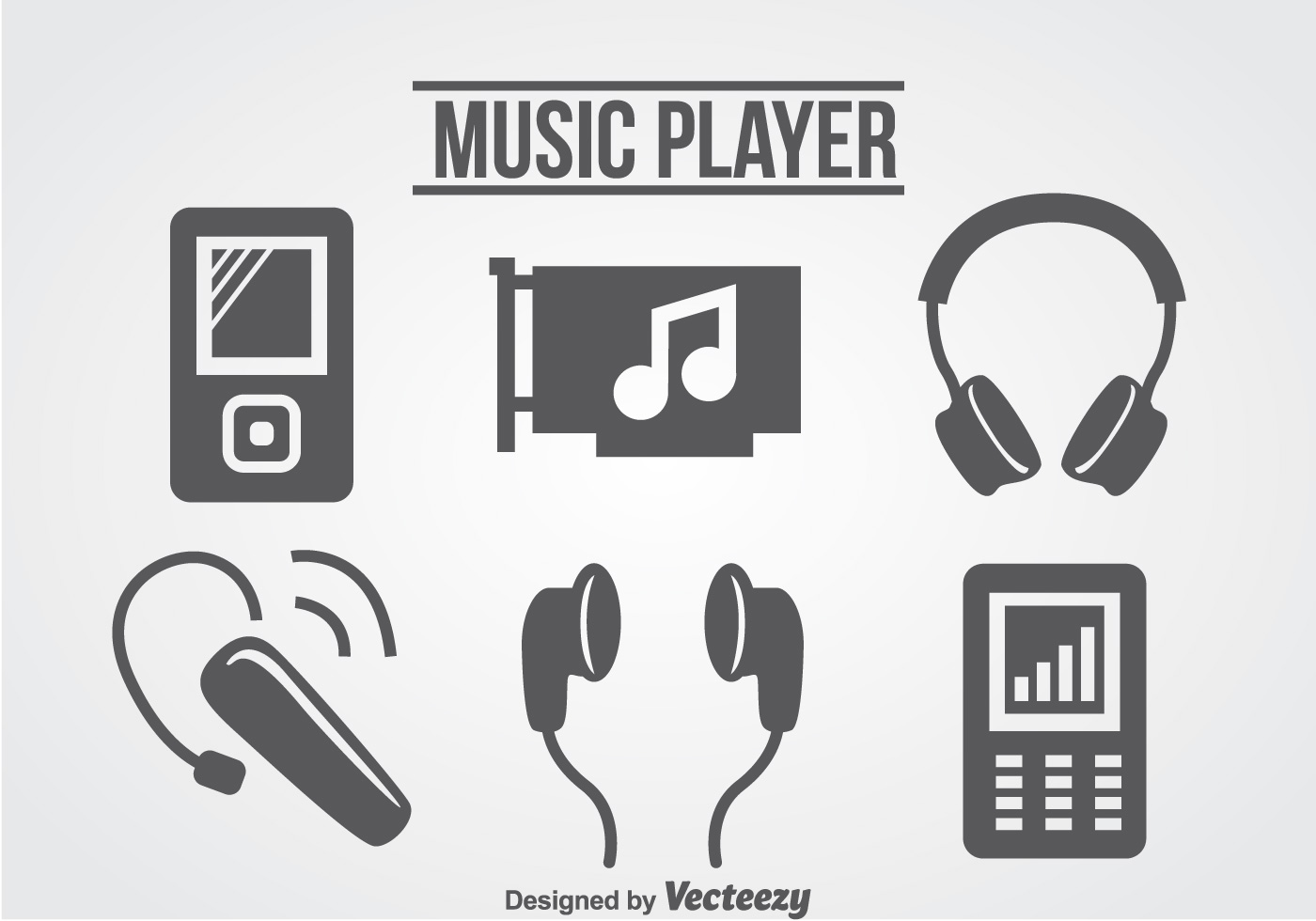 1400x980 Music Player Free Vector Art