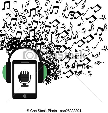 450x470 Music Player Design, Vector Illustration Eps10 Graphic .