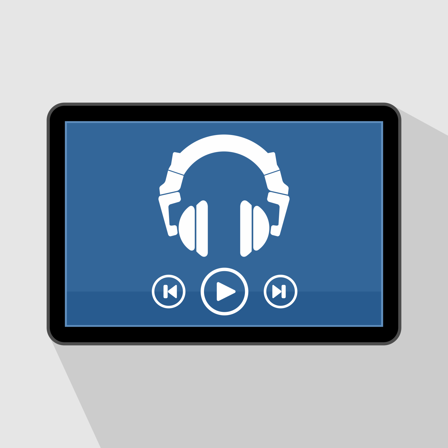 1500x1500 Vector For Free Use Tablet Music Player