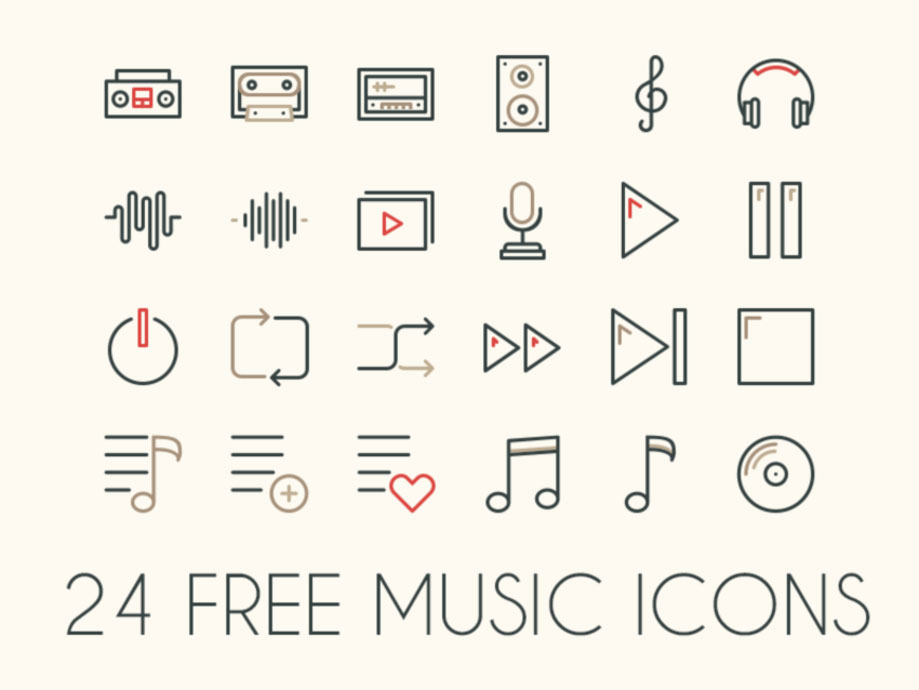 919x690 24 Free Music Icons Vector And Psd Pixlov