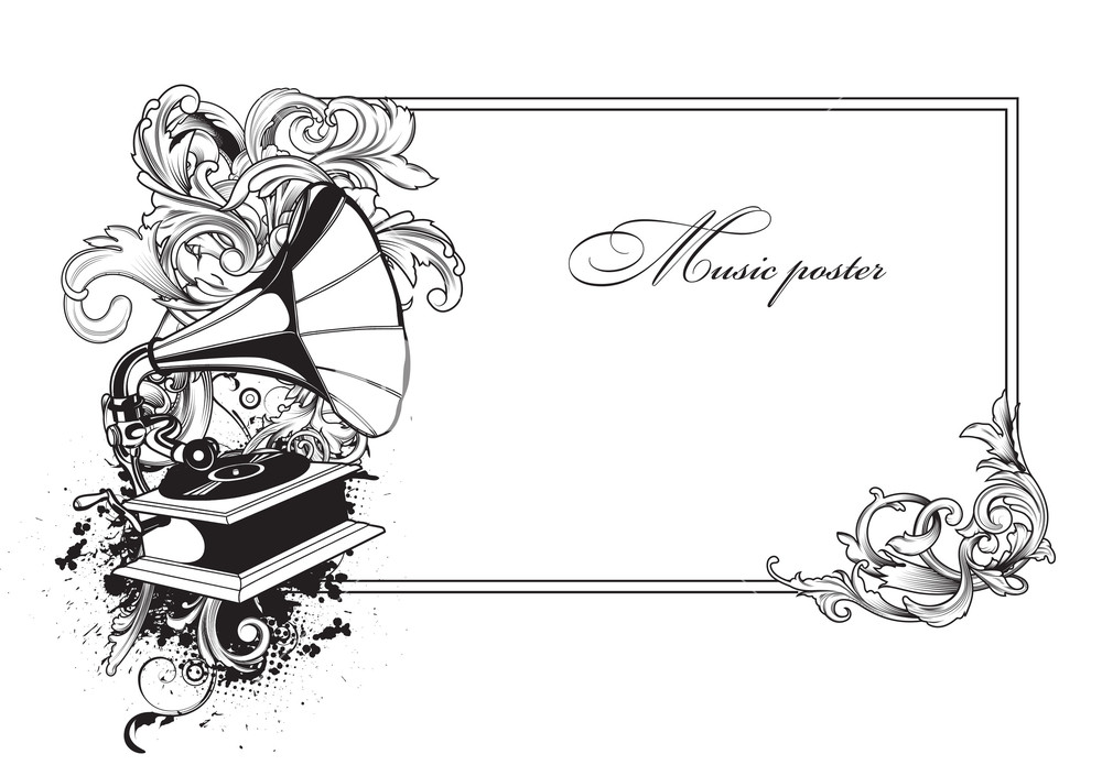 1000x705 Music Vector Royalty Free Stock Image