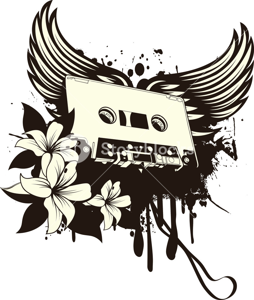 846x1000 Music Vector T Shirt Design With Dj Royalty Free Stock Image