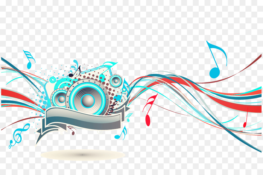 900x600 Download Musical Note Clip Art Colorful Music Vector Lines