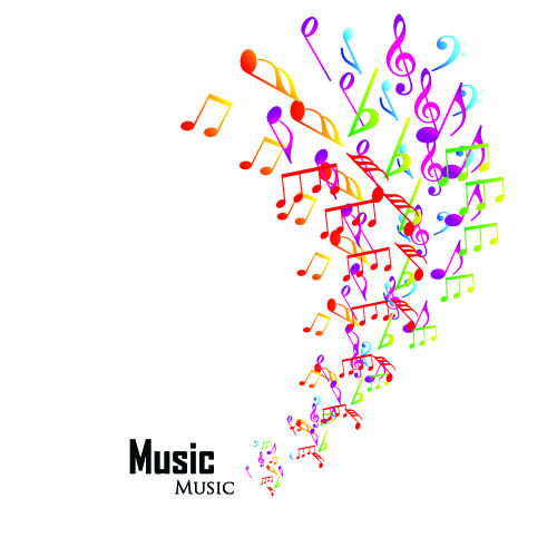 500x500 Elements Of Sheet Music And Music Design Vector 04 Free Download