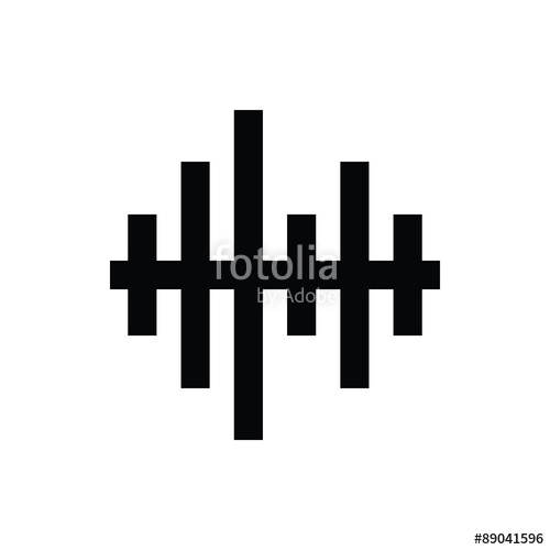 500x500 Music Wave Vector Icon Stock Image And Royalty Free Vector Files