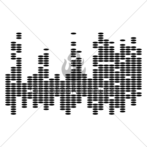 500x500 Equalizer Music Sound Wave Vector Symbol Icon Design. Gl Stock