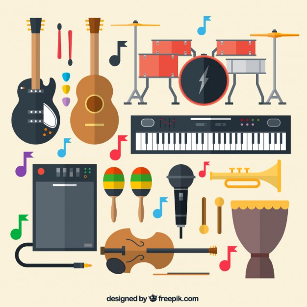 626x626 Musical Instruments Vector Free Download