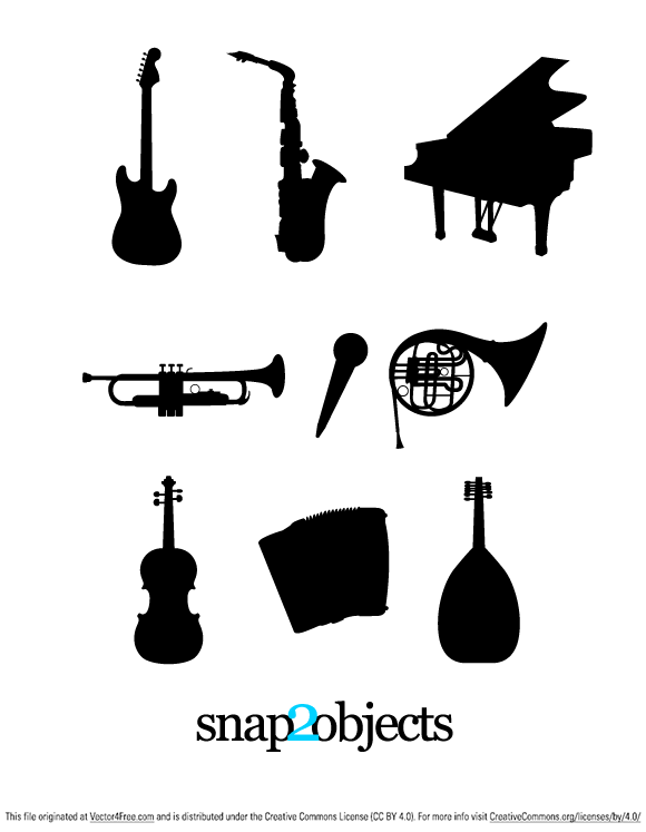 580x747 Free Musical Instruments Silhouettes Psd Files, Vectors Amp Graphics