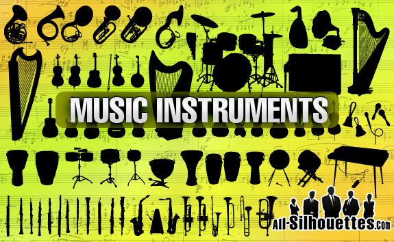 575x354 Music Instruments Free Vector 4vector
