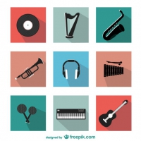 200x200 Musical Instruments Free Vector Graphic Art Free Download (Found