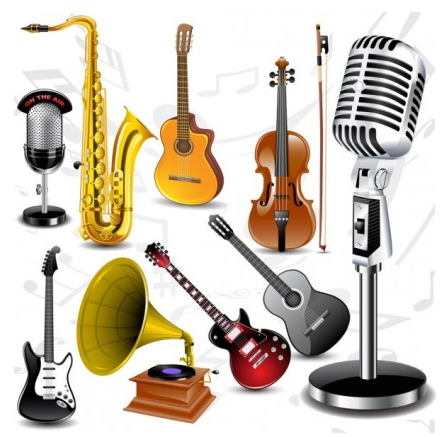 447x437 Musical Instruments Vector Ai,eps Format Free Vector Download