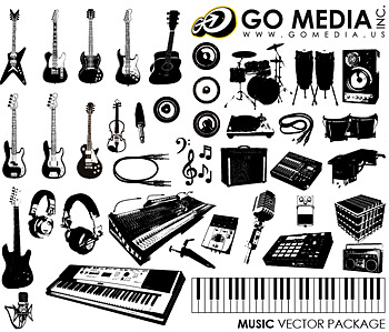 350x299 Free Download Musical Instruments Vector