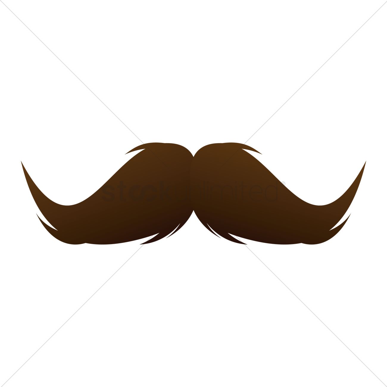 1300x1300 Mustache Vector Image