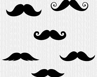 340x270 Mustache Vector Etsy