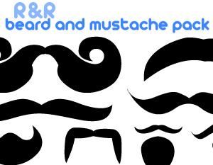 300x233 Mustache Vector Pack Free Vectors Ui Download