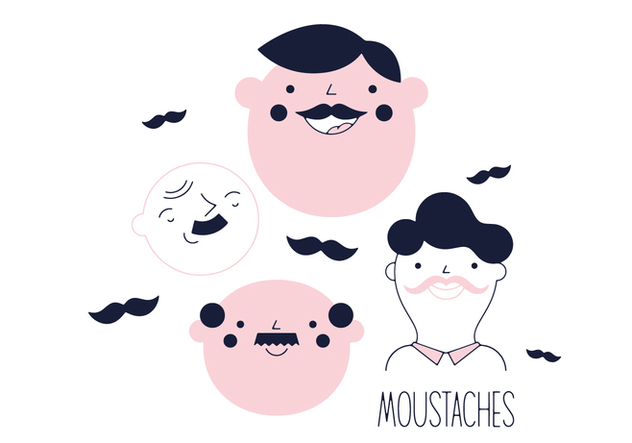 632x443 Free Moustaches Vector Free Vector Download 352531 Cannypic
