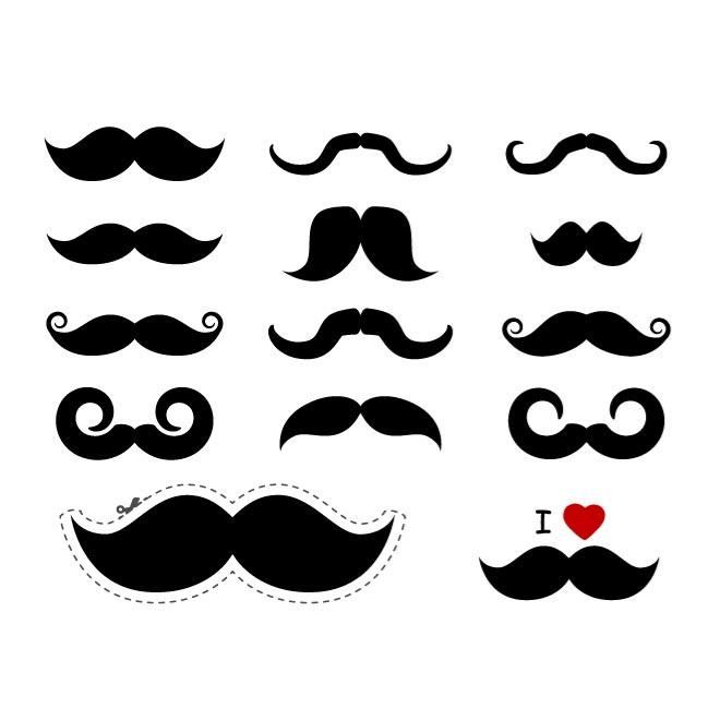 660x660 Mustache Vector Pack