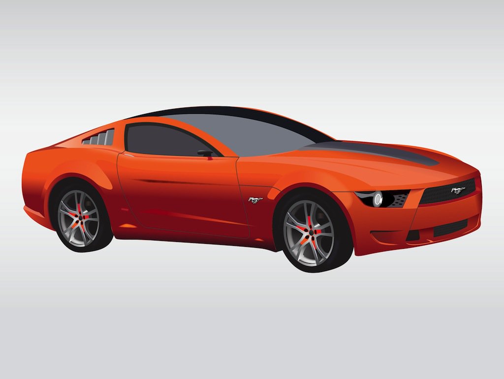 1024x769 Ford Mustang Vector Vector Art Amp Graphics