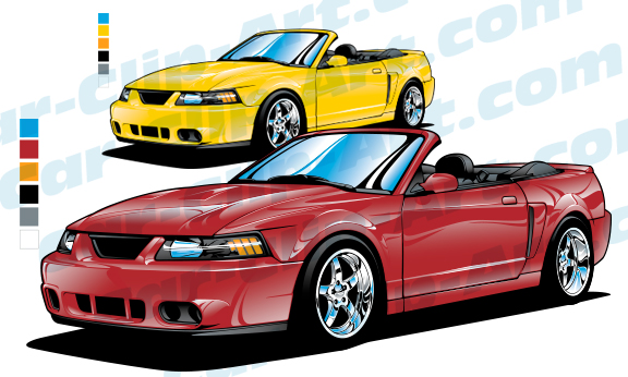 576x346 Mustang Cobra Vector Art Bundle
