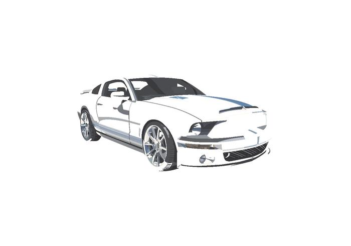 700x490 Vector Mustang