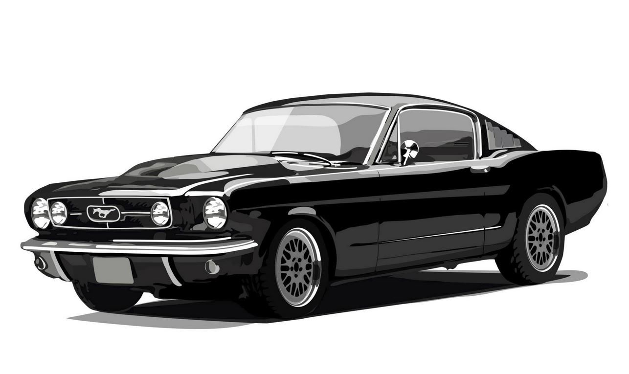 1286x765 Mustang, Vector Illustration, Illustrator Mustangs