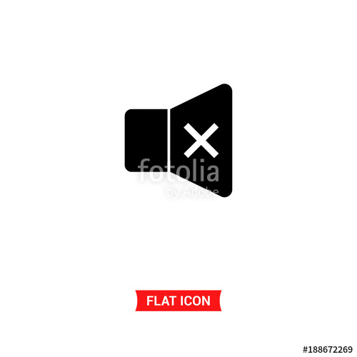 500x500 Mute Vector Icon Stock Image And Royalty Free Vector Files On