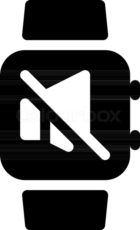 487x800 Smartwatch Alarm Mute Stock Vector Colourbox