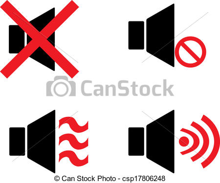 450x376 Speaker Icon Mute And Active Vector Illustration .