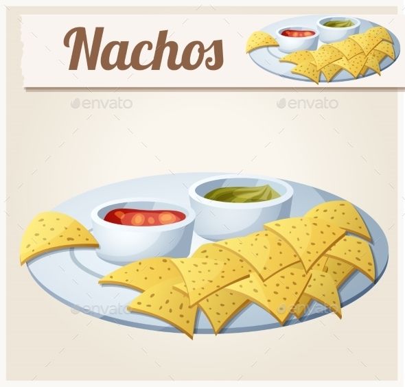 590x564 Nachos (Tortilla Chips). Detailed Vector Icon Fonts Logos Icons